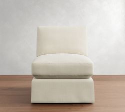 PB Comfort Modern Roll Arm Sectional Component Replacement Slipcovers