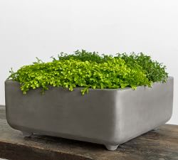 Finley Square Footed Fiber Cement Planter