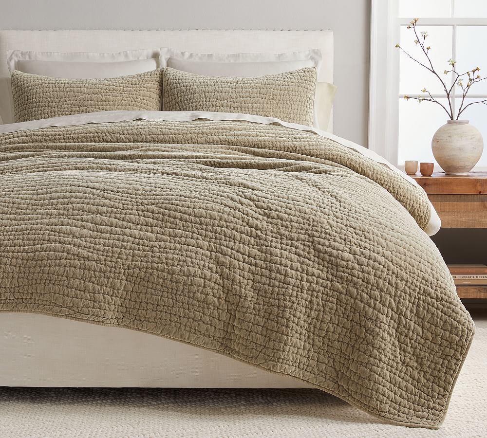 Open Box: Washed Velvet Handcrafted Quilt