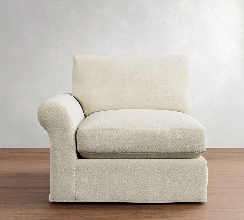 Build Your Own PB Comfort Modern Roll Arm Slipcovered Sectional