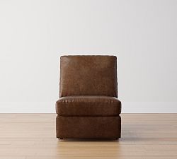 Build Your Own Turner Roll Arm Leather Power Sectional