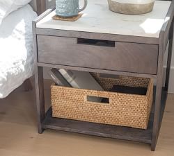 Tava Handwoven Rattan Rectangular Shelf Basket