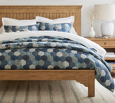 Pottery barn honeycomb offers duvet and shams