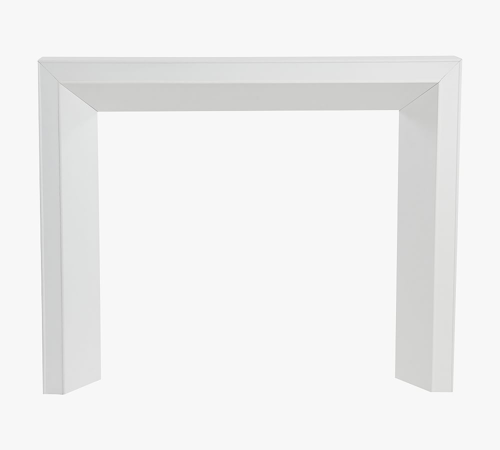 Ezra White MDF Modern Fireplace Mantel