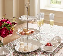 Heirloom Scalloped Heart Stoneware Serveware Collection