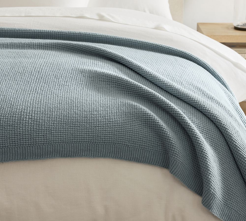 Renata Soft Waffle Knit Blanket - King/Cal. King