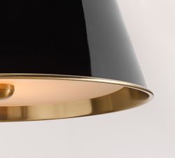 Metal Diffuser Bell Pole Pendant (14&quot;)