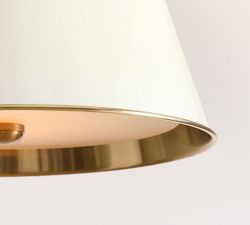Metal Diffuser Bell Pole Pendant (14&quot;)