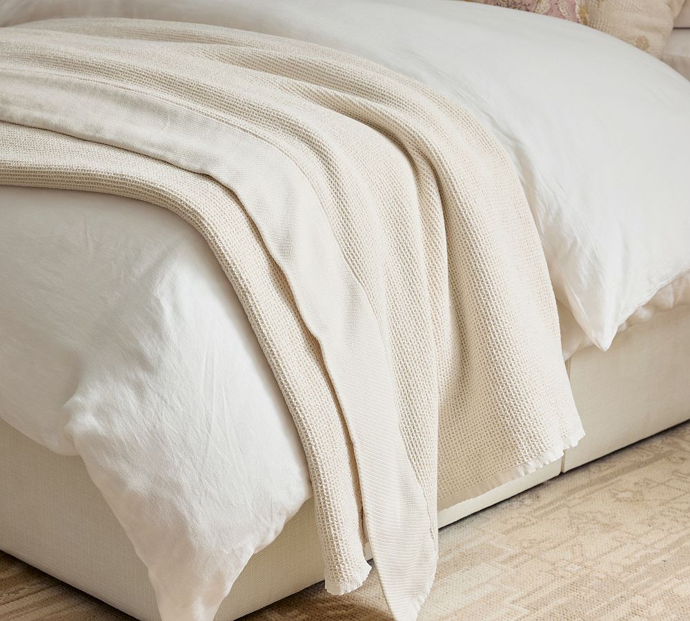Soft Cotton Waffle Blanket