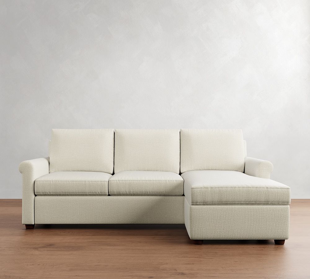 Cameron Modern Roll Arm Reversible Chaise Sectional  (88&quot;)