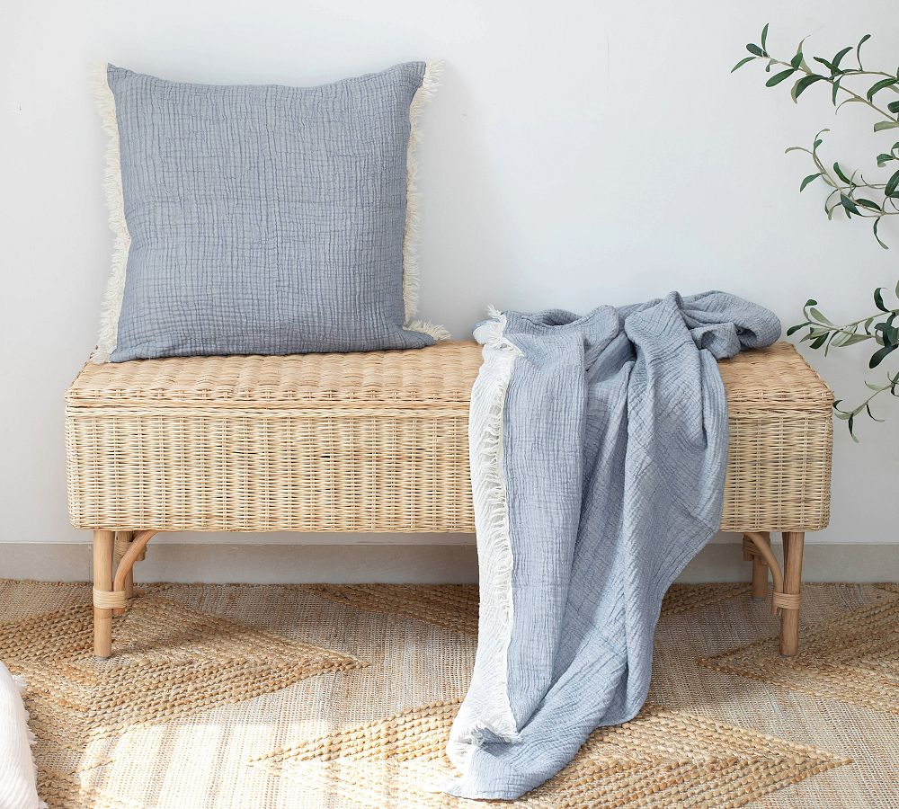 Turkish Cotton Fringe Throw