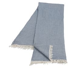 Turkish Cotton Fringe Throw