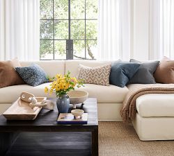 Serene Slipcovered Chaise Sectional (114&quot;&ndash;136&quot;)