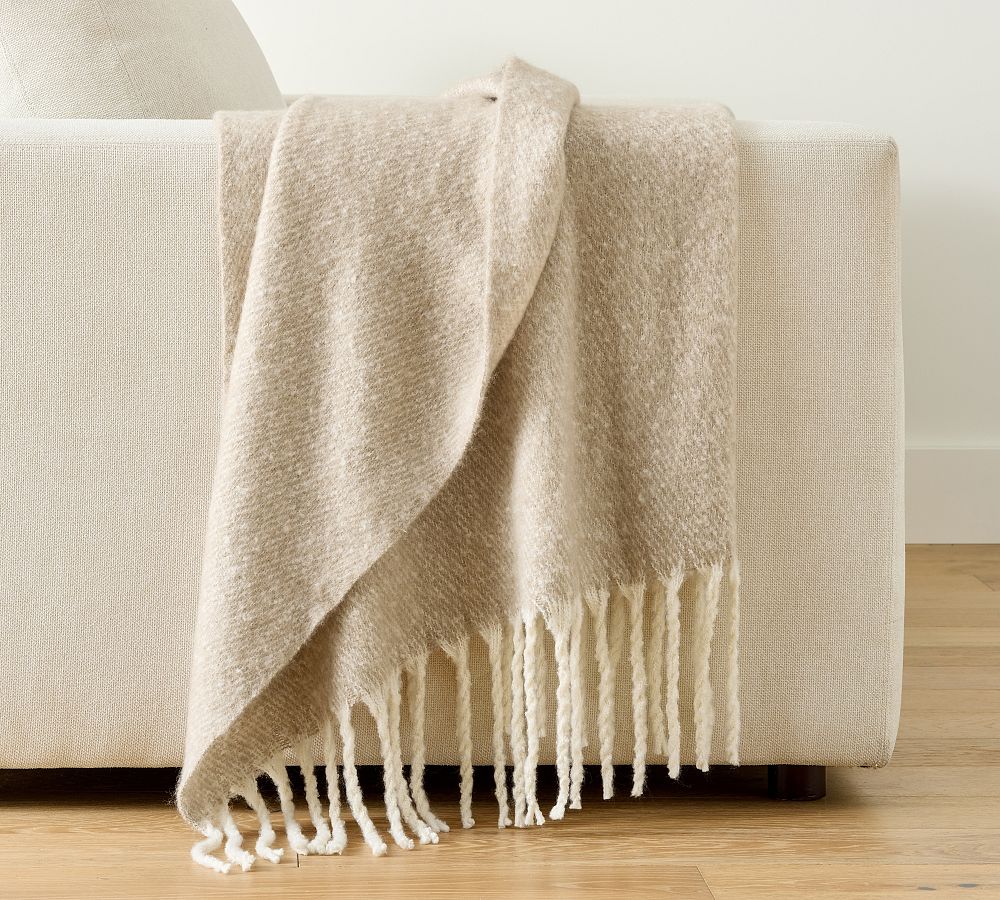 Hayes Faux Mohair Throw Blanket