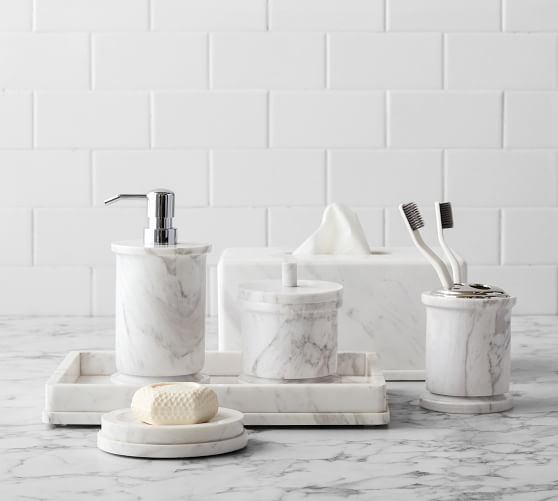 Monique Lhuillier Marble Bathroom Accessories