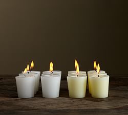 Unscented Votive Candles - Set of 12