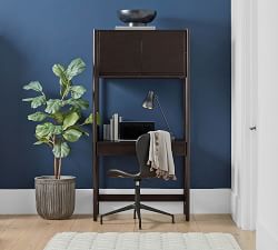 Burke Leather Swivel Desk Chair