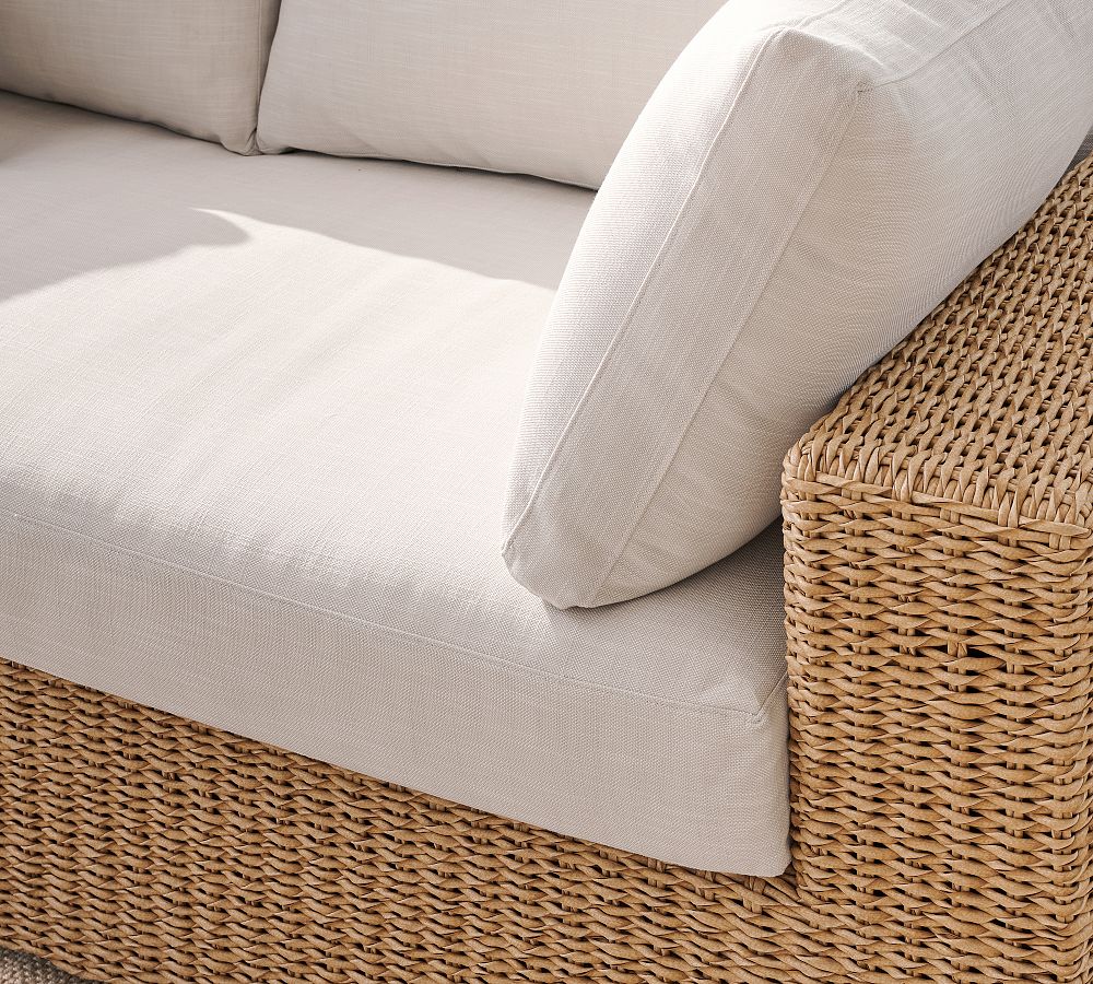 Kostas Wicker 4-Piece Outdoor Sectional (129") | Durable & Stylish