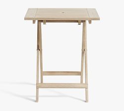 Indio Eucalyptus Folding Outdoor Bistro Table (24&quot;)