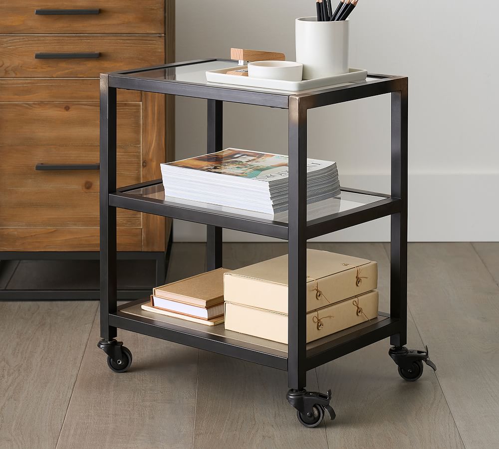 Flynn Metal Rolling Storage Cart (20&quot;)