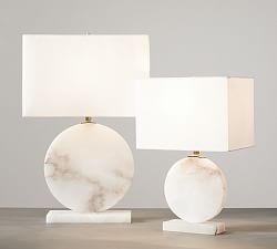 Zoe Alabaster Table Lamp (19&quot;-24&quot;)