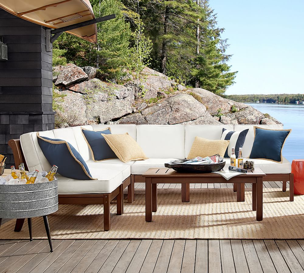 Chatham Mahogany 6-Piece Armless Sectional