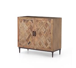 Parquet Wood Cabinet Buffet (39&quot;)