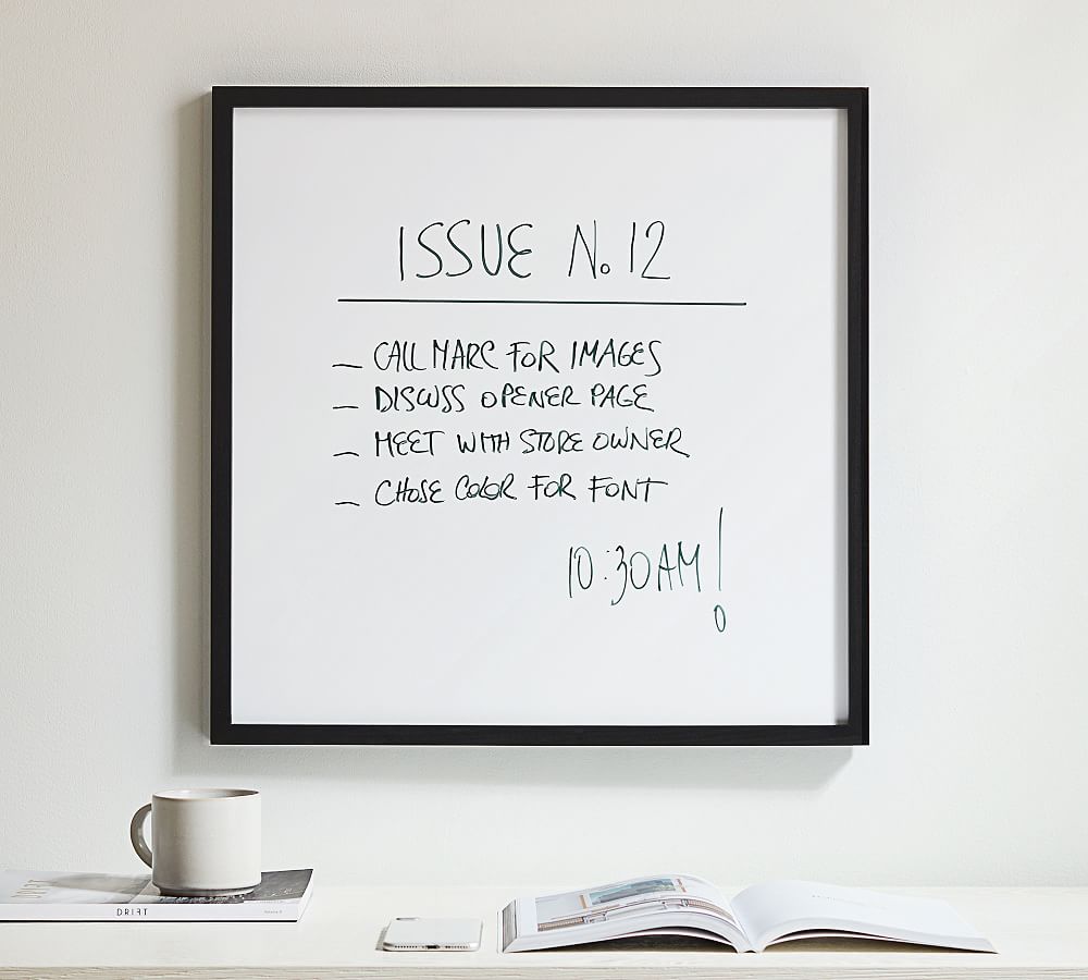 Wood Gallery Office Whiteboard - Black