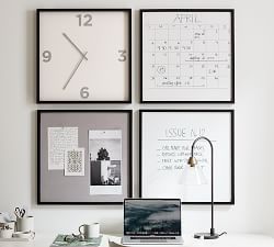 Wood Gallery Office Whiteboard - Black