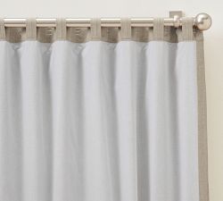 Custom Belgian Flax Linen Blackout Curtain - Flax