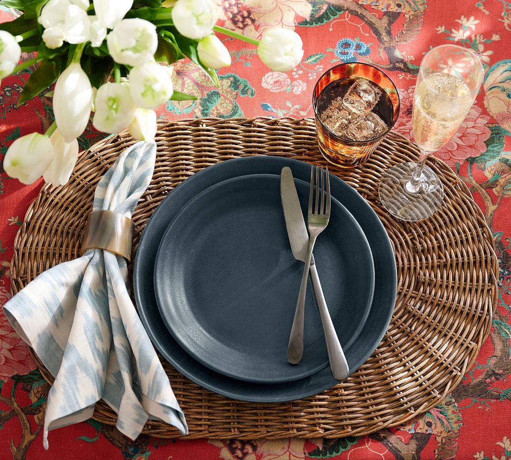 Handwoven Wicker Oval Placemat