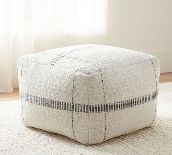 Mal Indoor/Outdoor Textured Pouf