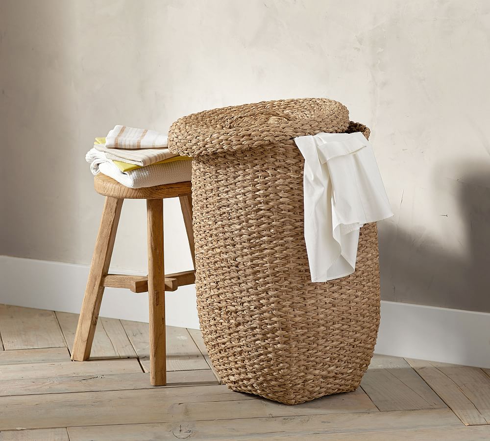 Ibiza Tall Lidded Tote Basket