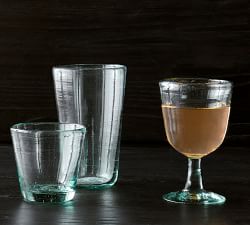 Jax Handcrafted Recycled Glass Goblets - Set of 4
