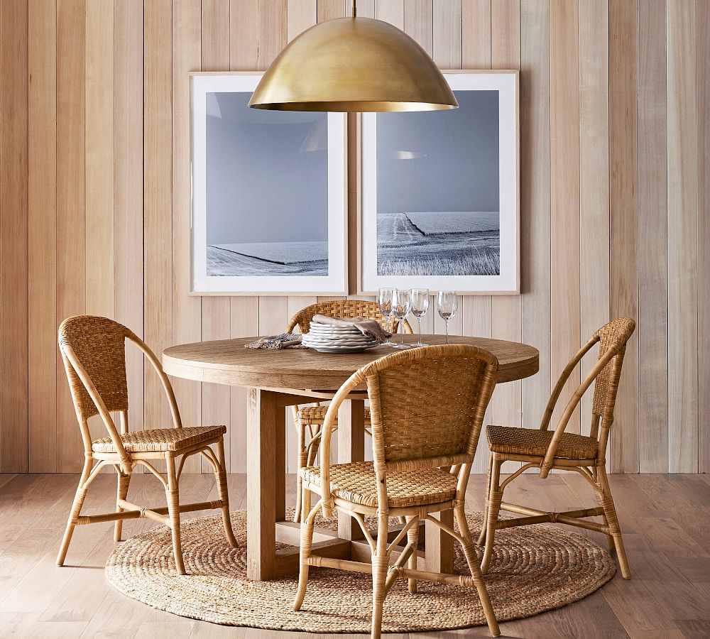 Portola Round Extending Dining Table 54"-74" | Stylish & Versatile