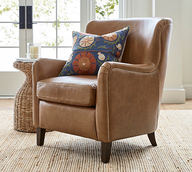 Willem Leather Chair Pottery Barn