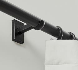 Cast Iron Black Curtain Hardware Collection