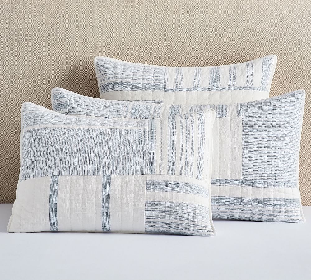 Hawthorn Handcrafted Patchwork Cotton Quilted Sham