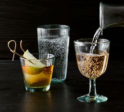 Jax Handcrafted Recycled Glass Goblets - Set of 4