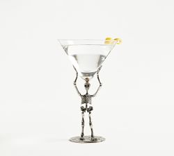 Skeleton Martini Glass
