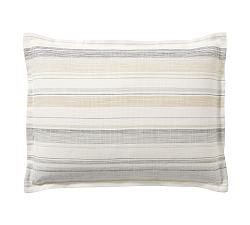 Pottery Barn clayton Striped queen duvet deals & sham