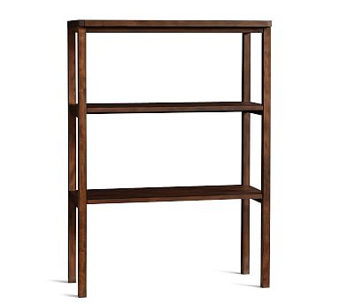 Mateo 16 Modular Bar Tower Open Shelf Hutch Salvaged Black Pottery Barn