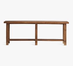 Reed 84" Grand Console Table, Antique Umber