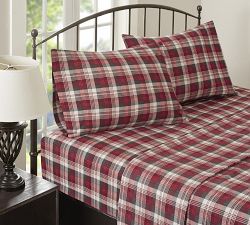Open Box: Allesi Plaid Flannel Sheet Set