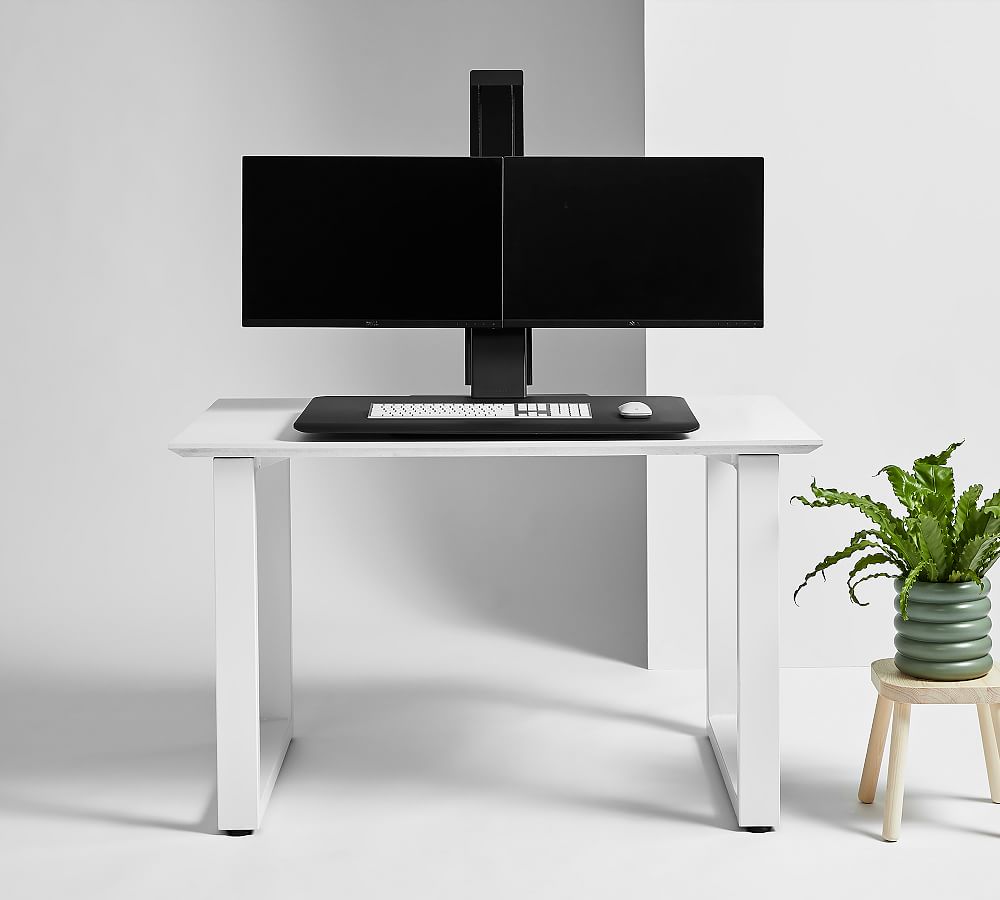 Humanscale&#174; Quickstand Eco Dual Monitor Crossbar Stand