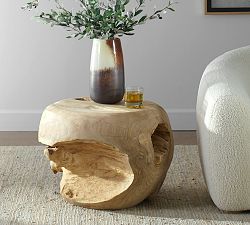 Martha Round Teak Side Table