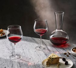 Enoteca Handcrafted Decanter and Wine Glasses, Set of 2