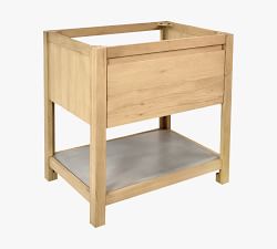 Rilen 30&quot; Handcrafted Single Vanity with Trough Sink