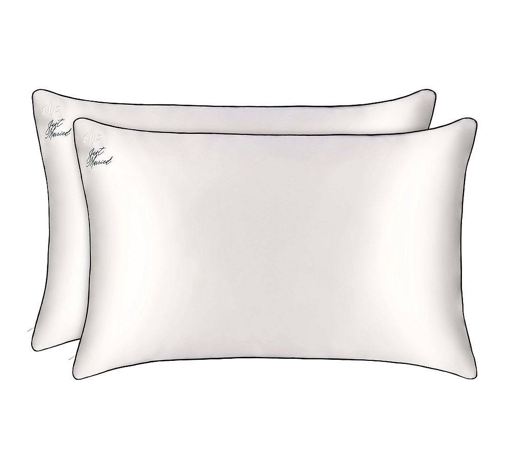 Slip Pure Silk Queen Pillowcase Duo, Just Married