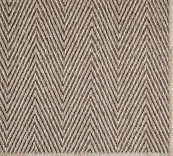 Custom Chevron Weave Sisal  Rug